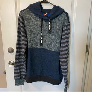 Scotch & Soda The Peaks Blue Gray “A Great Day Everyday” Hoodie, Size Large